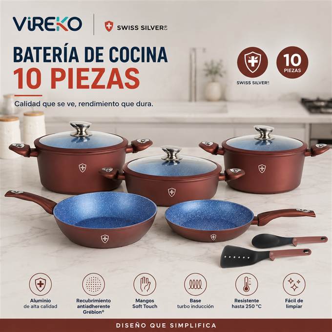 Batería de cocina Vireko